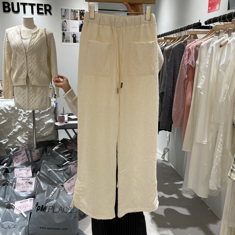 BUTTER-P韓國直郵㊣女裝新款休閑時尚熱賣職業真品人氣休閑褲BUTTER-P休閑褲圖色1