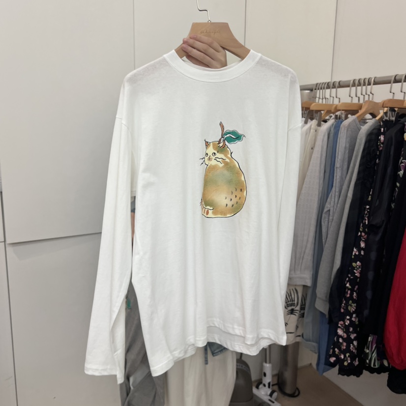 DOHWAJI韓國直郵㊣女士新品熱賣職業推薦休閑時尚25秋冬長袖T恤DOHWAJI長袖T恤