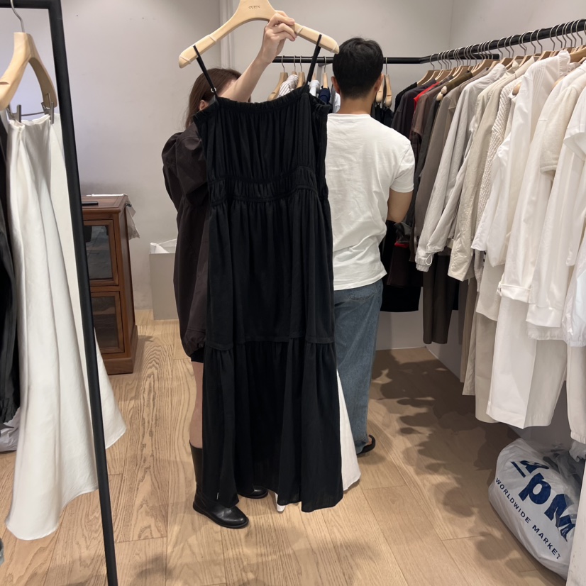 OURIN東大門㊣代購女裝新品推薦25秋冬真品時尚休閑職業連衣裙OURIN連衣裙圖色2