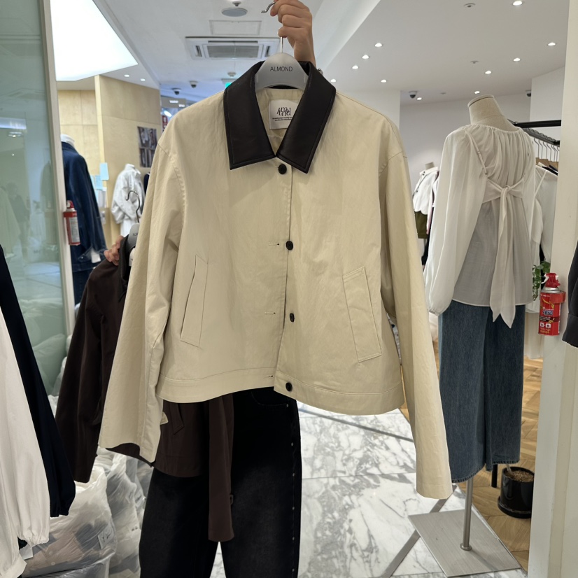 ALMOND東大門㊣直郵女裝新品真品職業25秋冬熱賣時尚人氣夾克ALMOND夾克圖色1