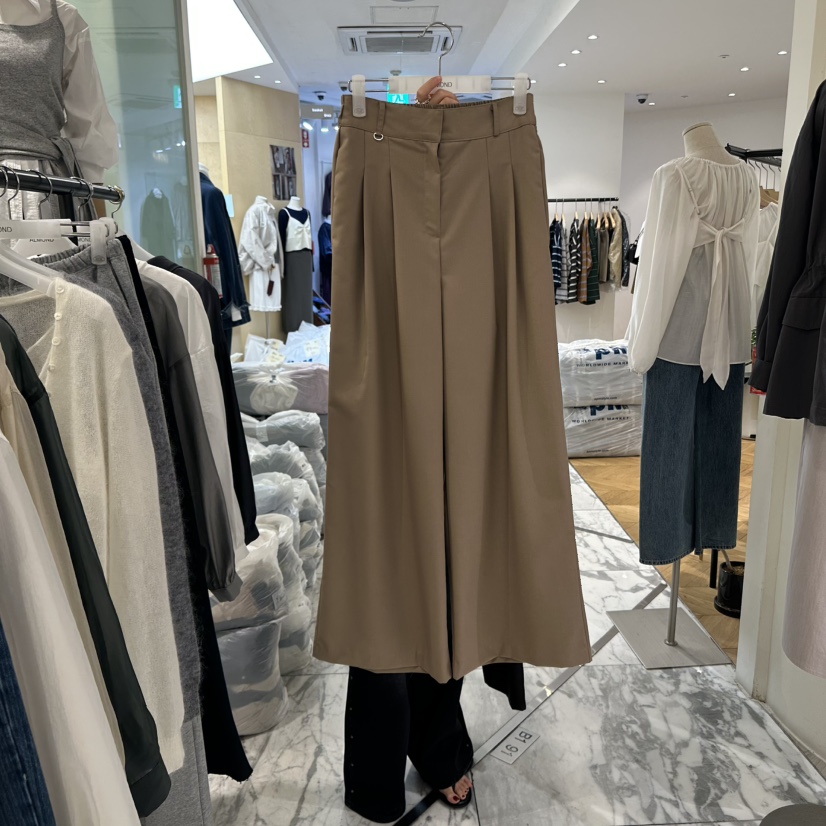 ALMOND韓國代購㊣女士新品人氣真品25秋冬推薦時尚休閑休閑褲ALMOND休閑褲圖色1