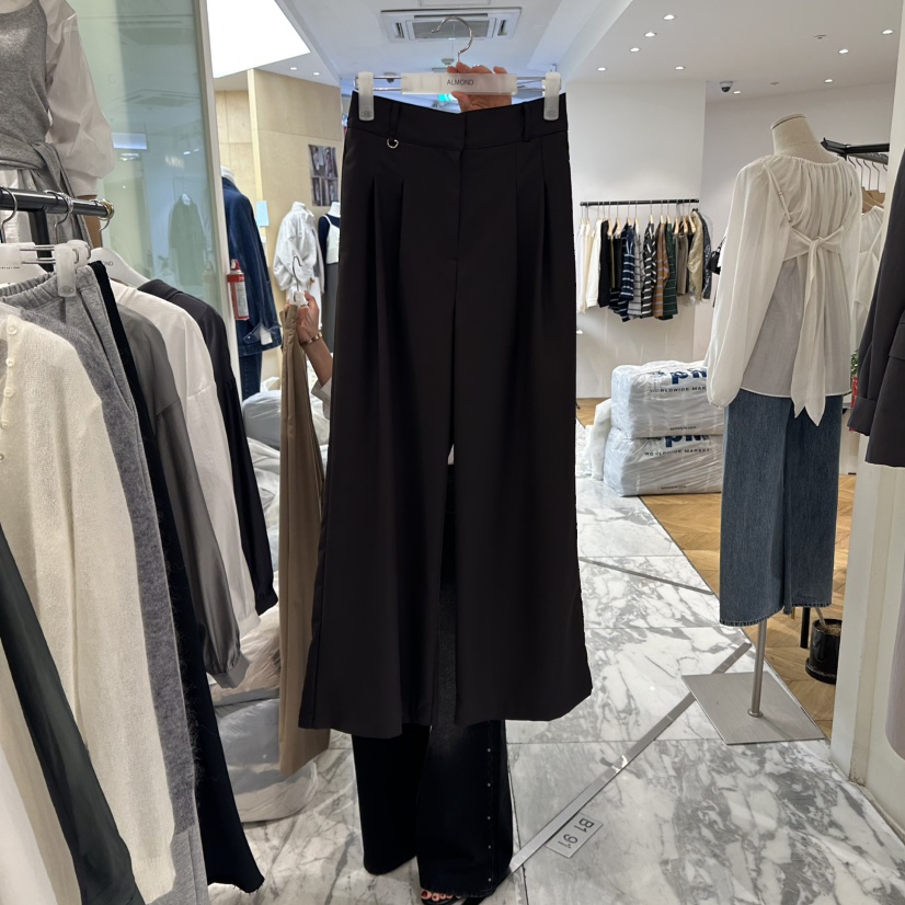 ALMOND韓國代購㊣女士新品人氣真品25秋冬推薦時尚休閑休閑褲ALMOND休閑褲圖色2