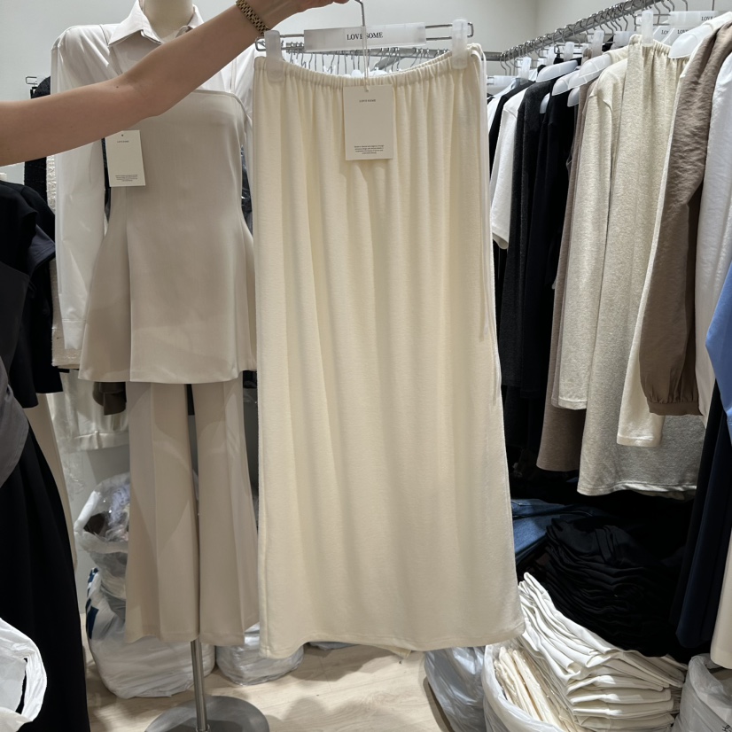 LOVE SOME東大門㊣直郵女裝新品職業熱賣時尚真品休閑長裙絨LOVE SOME長裙