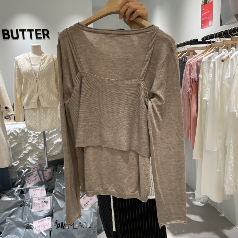 BUTTER-P韓國直郵㊣女裝新款職業25秋冬人氣時尚推薦套裝開衫BUTTER-P套裝