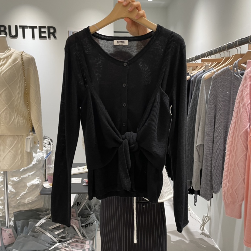 BUTTER-P韓國直郵㊣女裝新款職業25秋冬人氣時尚推薦套裝開衫BUTTER-P套裝圖色3
