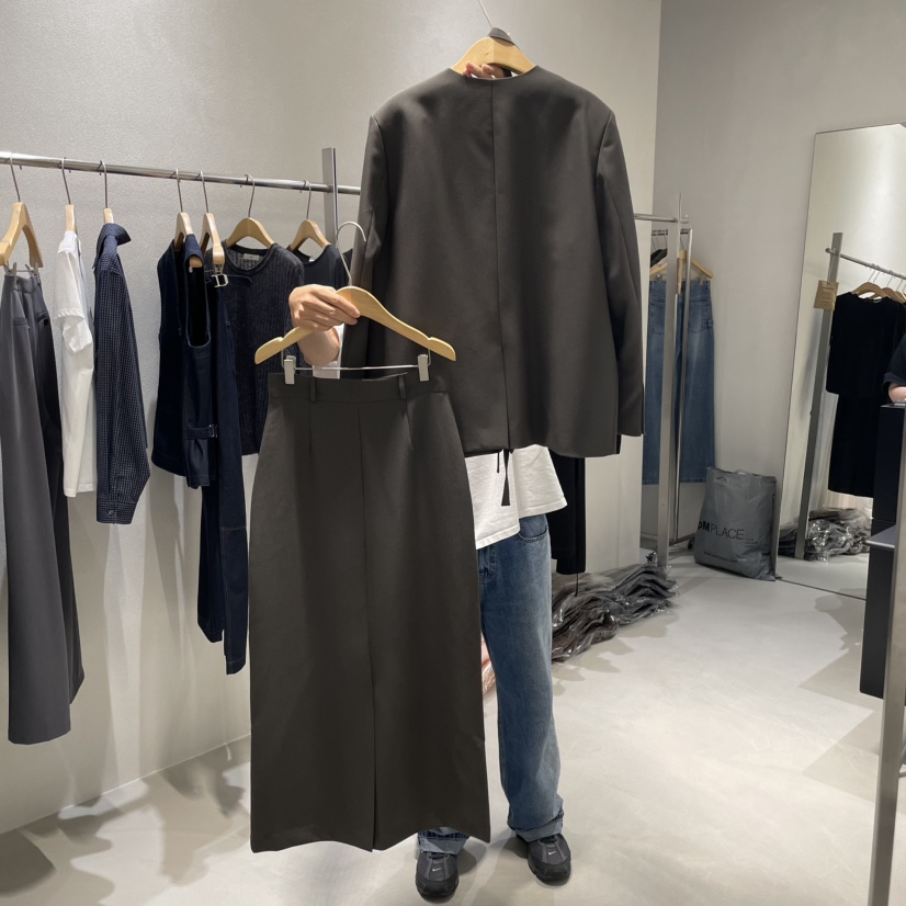 OVU韓國代購㊣女士新款25秋冬休閑人氣真品熱賣時尚套裝含脖帶OVU套裝