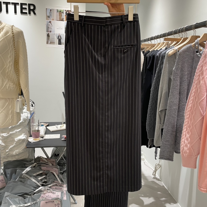 BUTTER-P韓國代購㊣女裝新款真品時尚推薦休閑人氣25秋冬長裙BUTTER-P長裙圖色2