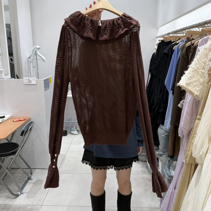 XPARTY東大門㊣實拍女士新款職業休閑時尚25秋冬推薦針織衫XPARTY針織衫