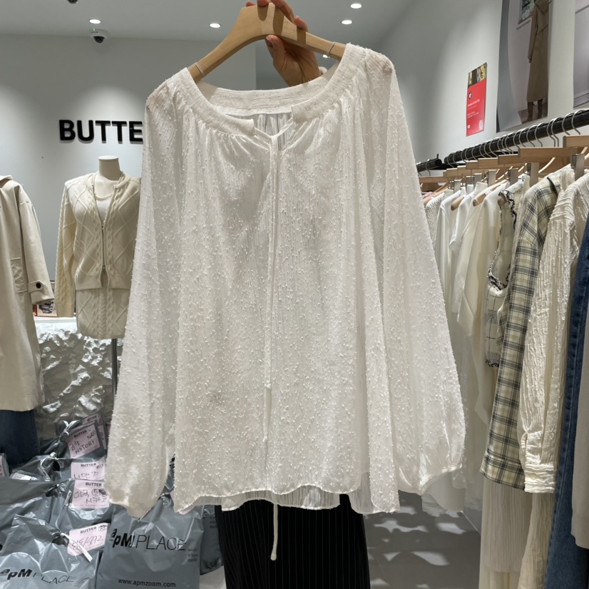 BUTTER-P東大門㊣實拍女士新款時尚推薦休閑熱賣襯衫蕾絲衫BUTTER-P襯衫/蕾絲衫