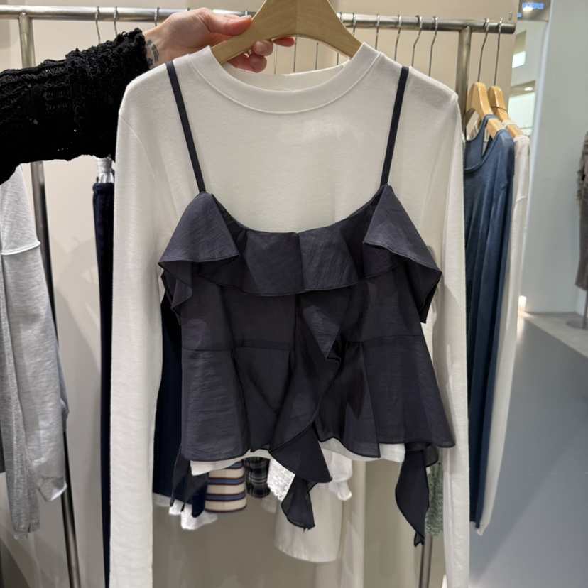 SOF韓國代購㊣女士新款真品推薦熱賣時尚職業吊帶背心不含內搭SOF吊帶/背心圖色2