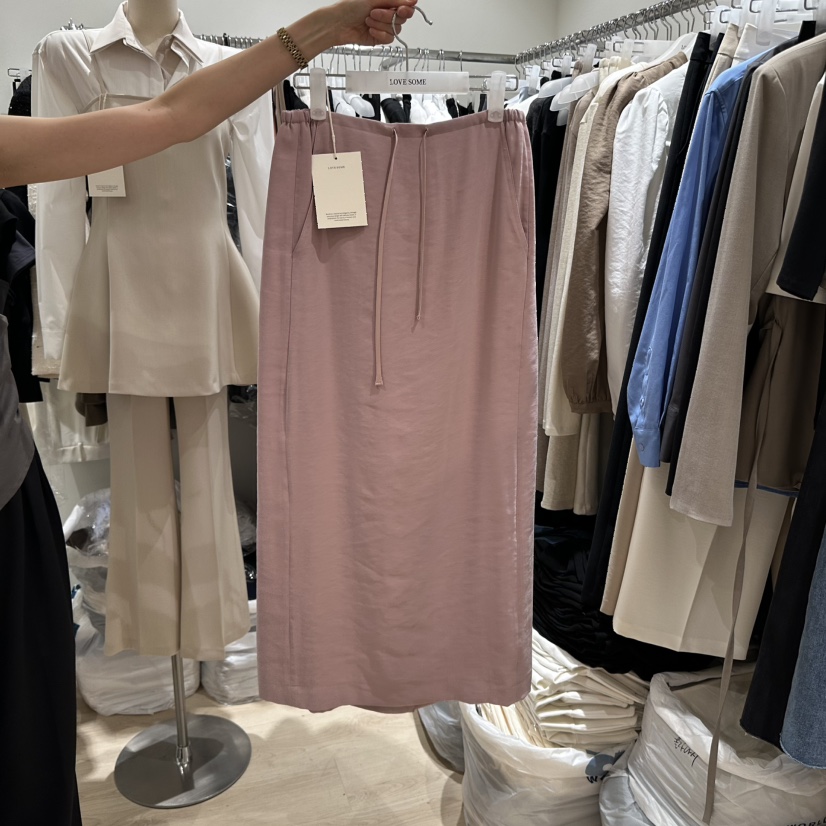 LOVE SOME東大門㊣實拍女士新品真品人氣休閑熱賣長裙綁帶LOVE SOME長裙