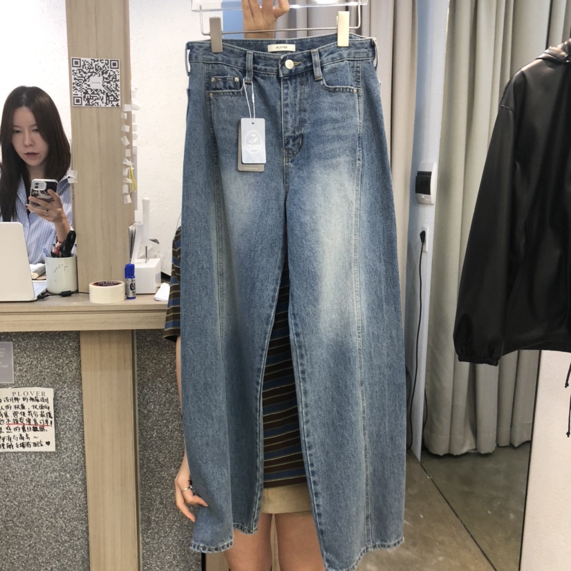 PLOVER東大門㊣實拍女士新品推薦真品職業25秋冬時尚牛仔褲PLO_VER牛仔褲圖色1