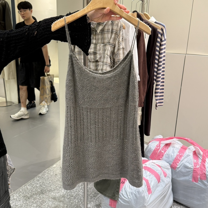 SOF韓國代購㊣女裝新款真品時尚職業休閑推薦熱賣吊帶背心緊身SOF吊帶/背心