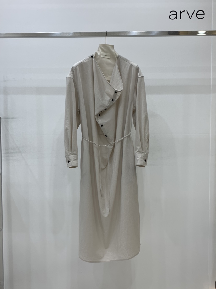ARVE東大門㊣直郵女裝新品休閑25秋冬推薦真品連衣裙含腰繩ARVE連衣裙圖色1