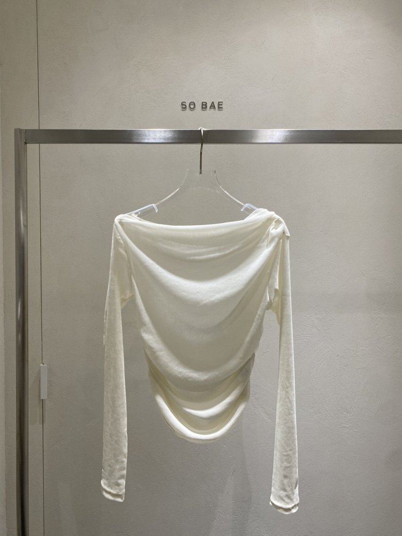 空韓國代購㊣女士新款熱賣25秋冬推薦職業真品休閑人氣長袖T恤SO BAE長袖T恤