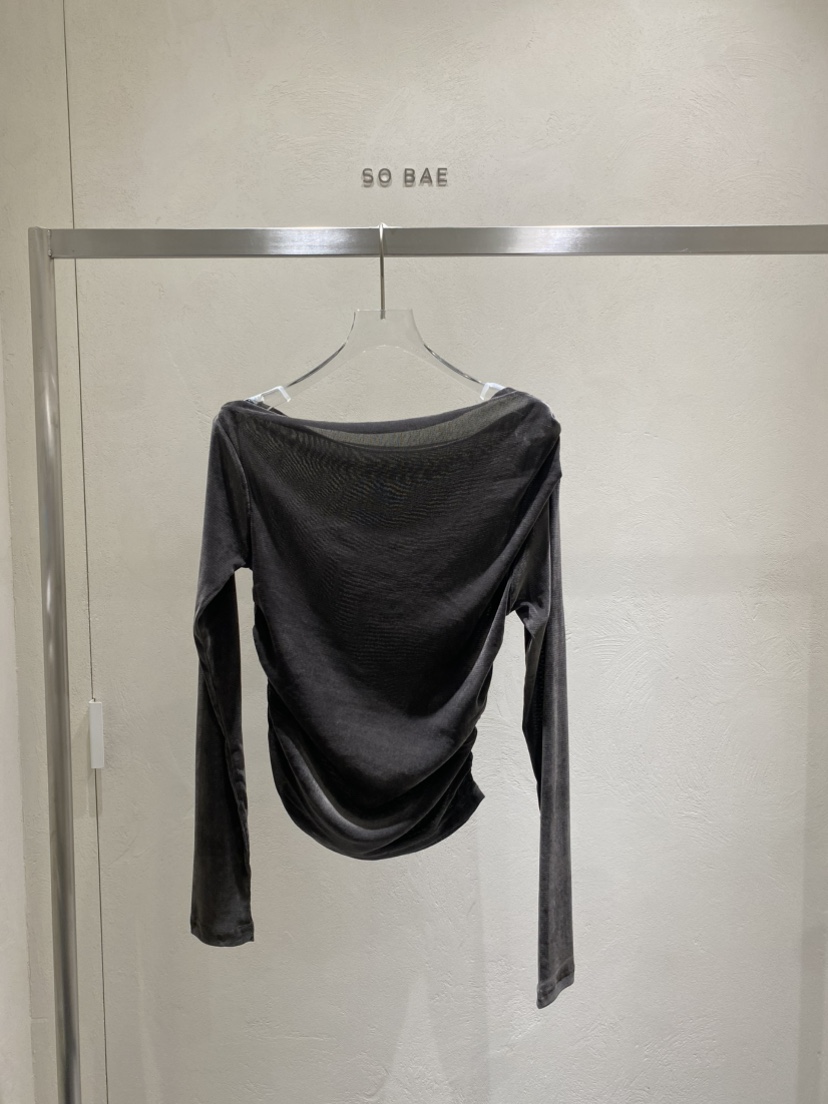 空韓國代購㊣女士新款熱賣25秋冬推薦職業真品休閑人氣長袖T恤SO BAE長袖T恤圖色3