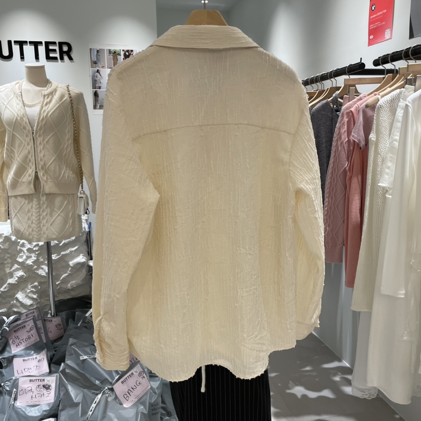 BUTTER-P東大門㊣代購女裝新款25秋冬熱賣真品推薦襯衫蕾絲衫BUTTER-P襯衫/蕾絲衫