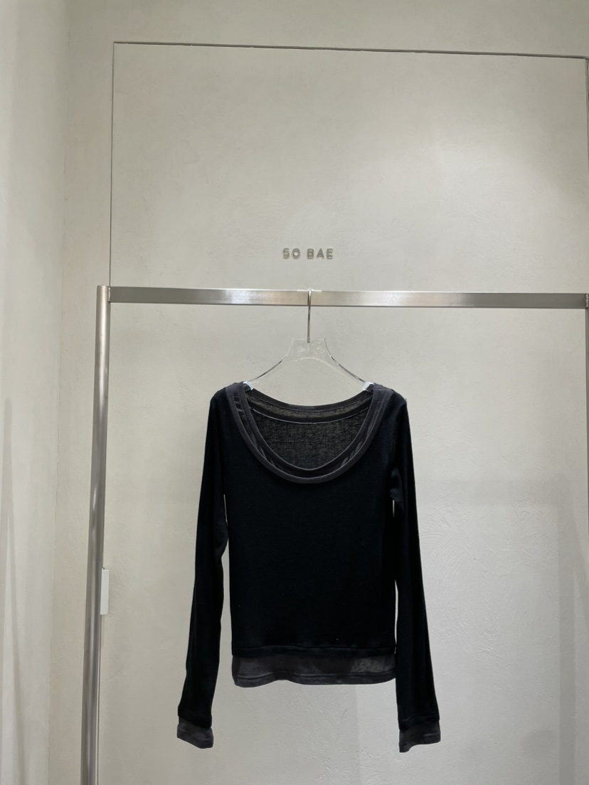 空東大門㊣直郵女裝新品推薦真品職業人氣25秋冬時尚長袖T恤SO BAE長袖T恤圖色4