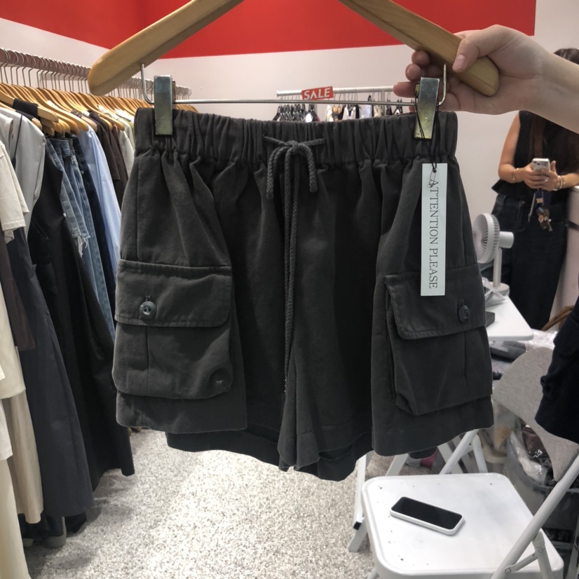 ATPZ韓國直郵㊣女裝新品休閑真品25秋冬推薦熱賣短褲工裝水洗ATTENTION PLEAES短褲