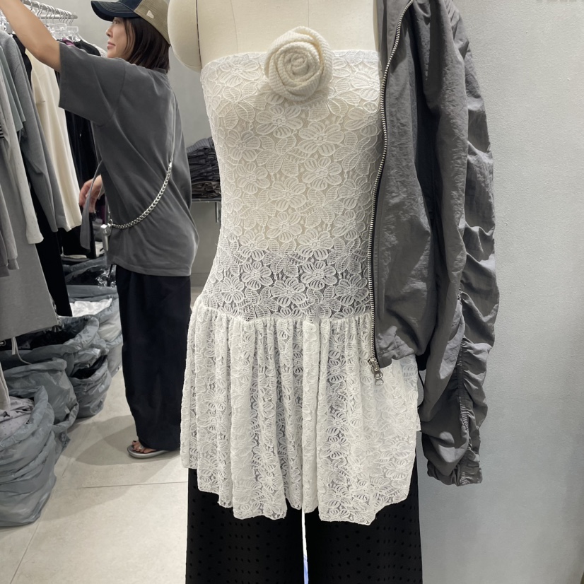 ANDE韓國代購㊣女士新款職業時尚人氣休閑吊帶背心不含花蕾絲Ande吊帶/背心