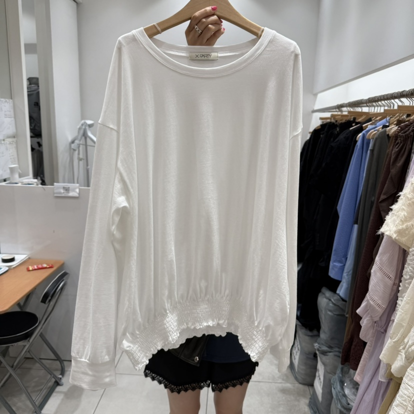 XPARTY韓國代購㊣女裝新品推薦25秋冬職業時尚人氣休閑衛衣XPARTY衛衣