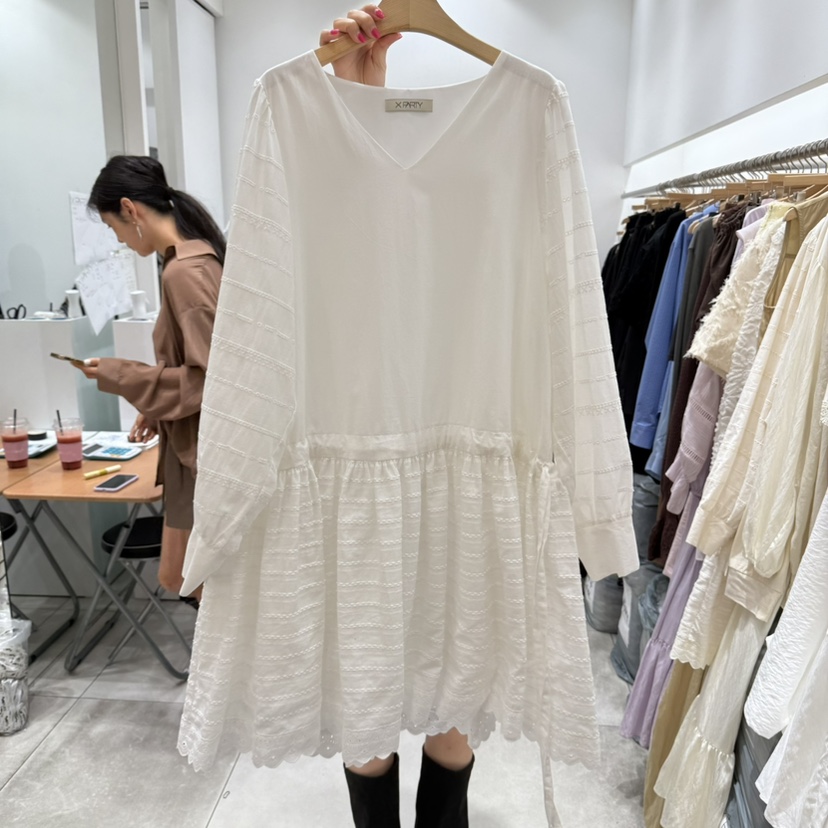 XPARTY韓國直郵㊣女士新品熱賣推薦人氣25秋冬時尚真品連衣裙XPARTY連衣裙