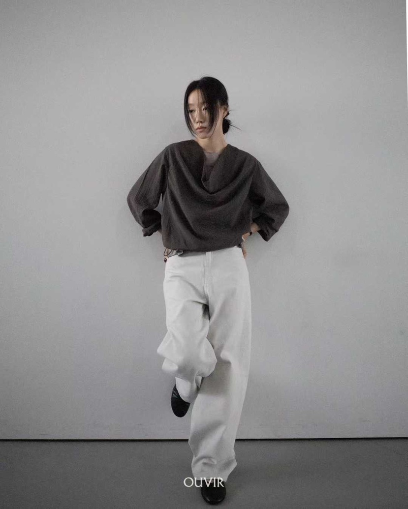OUVIR韓國代購㊣女士新款休閑職業人氣熱賣推薦25秋冬襯衫蕾絲衫O.V.R/OUVIR襯衫/蕾絲衫