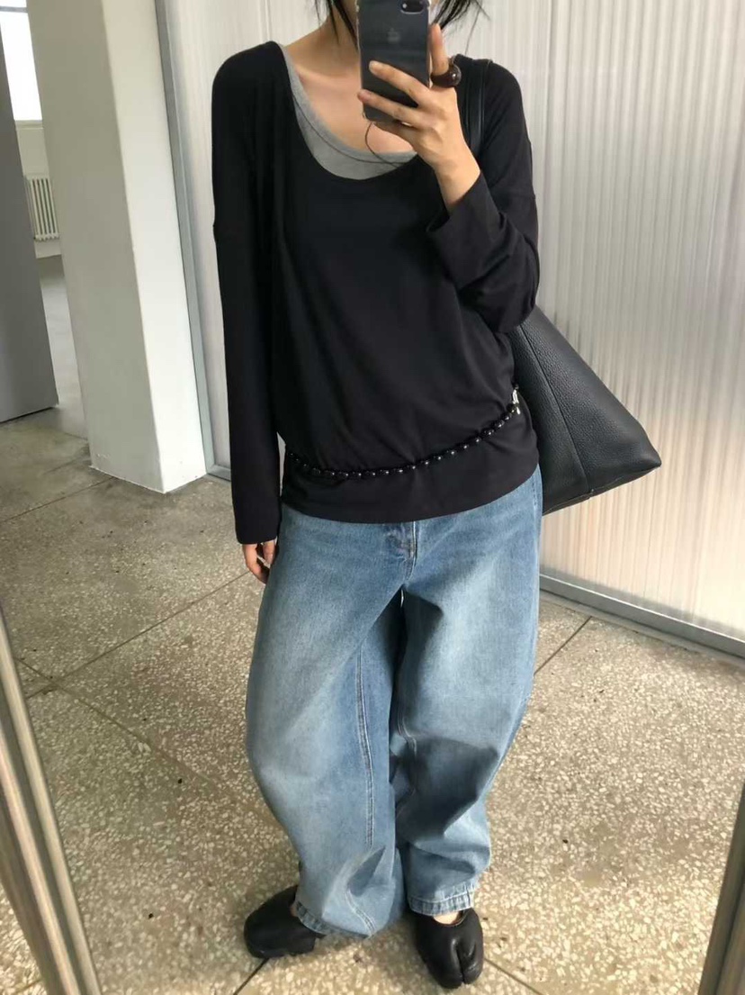 OUVIR韓國直郵㊣女裝新款推薦時尚職業人氣25秋冬休閑牛仔褲O.V.R/OUVIR牛仔褲