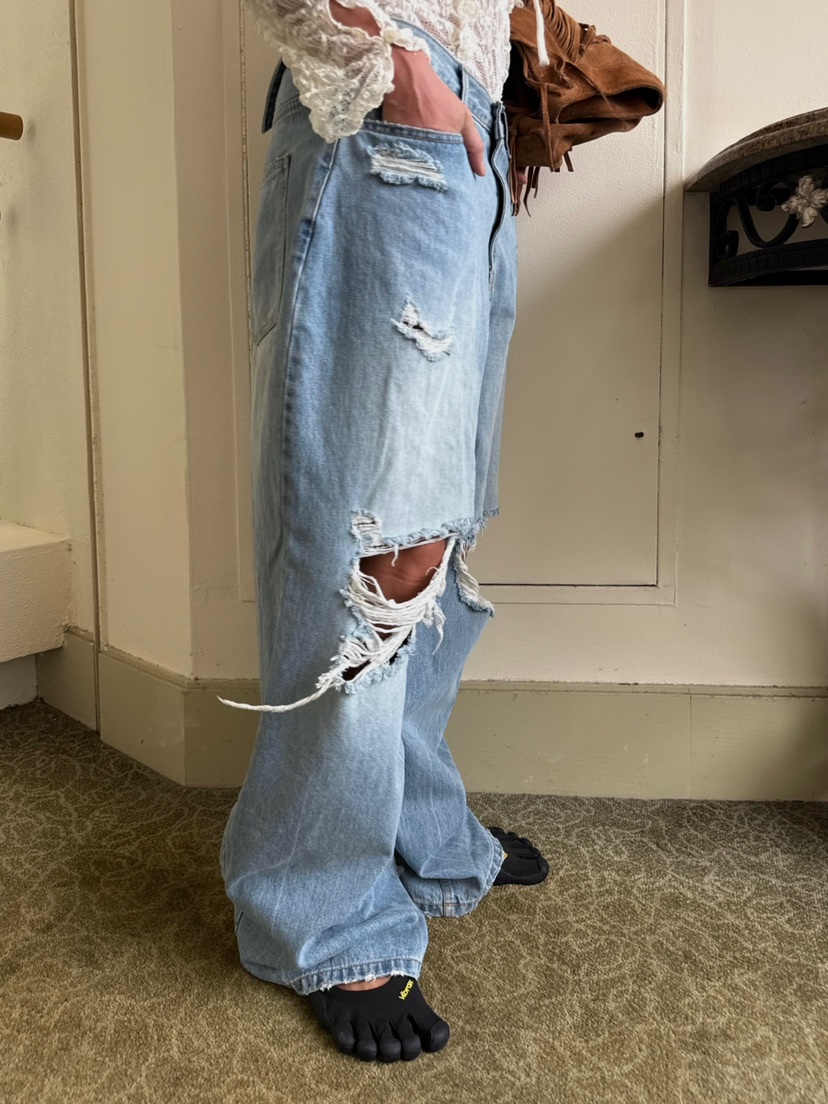 ABBEYLEE韓國直郵㊣女士新品休閑推薦時尚職業真品熱賣牛仔褲ABBEYLEE牛仔褲