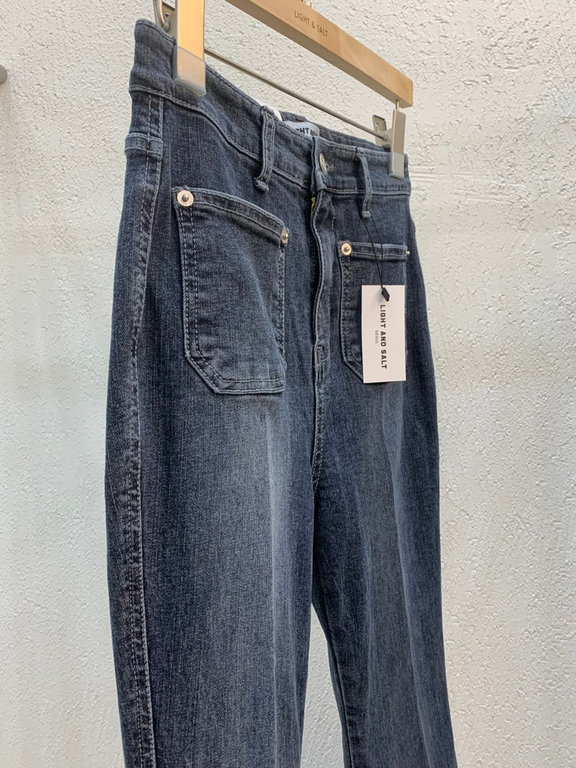 LIGHT AND SALT東大門㊣代購女士新品人氣25秋冬牛仔褲緊身褲LIGHT AND SALT牛仔褲