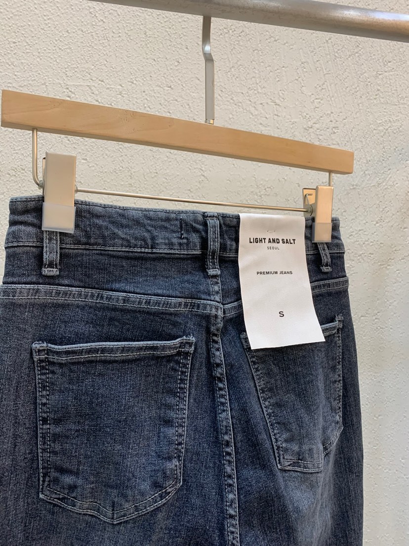 LIGHT AND SALT東大門㊣代購女士新品人氣25秋冬牛仔褲緊身褲LIGHT AND SALT牛仔褲