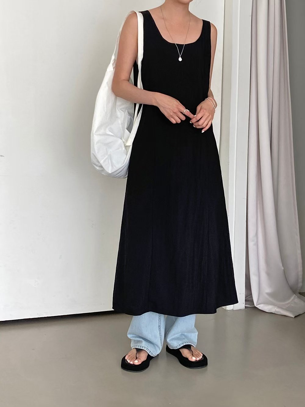 STITCH東大門㊣直郵女裝新款時尚25秋冬職業熱賣真品連衣裙BACCARAT-2件起連衣裙圖色3