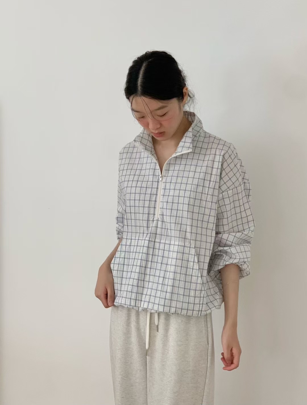 WEATHER韓國代購㊣女士新品25秋冬熱賣休閑職業推薦襯衫蕾絲衫GOBSLMURI-ot襯衫/蕾絲衫