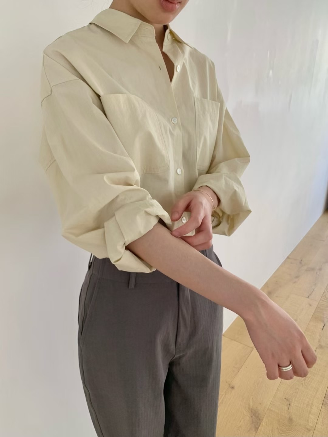 WEATHER韓國直郵㊣女士新品25秋冬時尚熱賣真品休閑襯衫蕾絲衫GOBSLMURI-ot襯衫/蕾絲衫