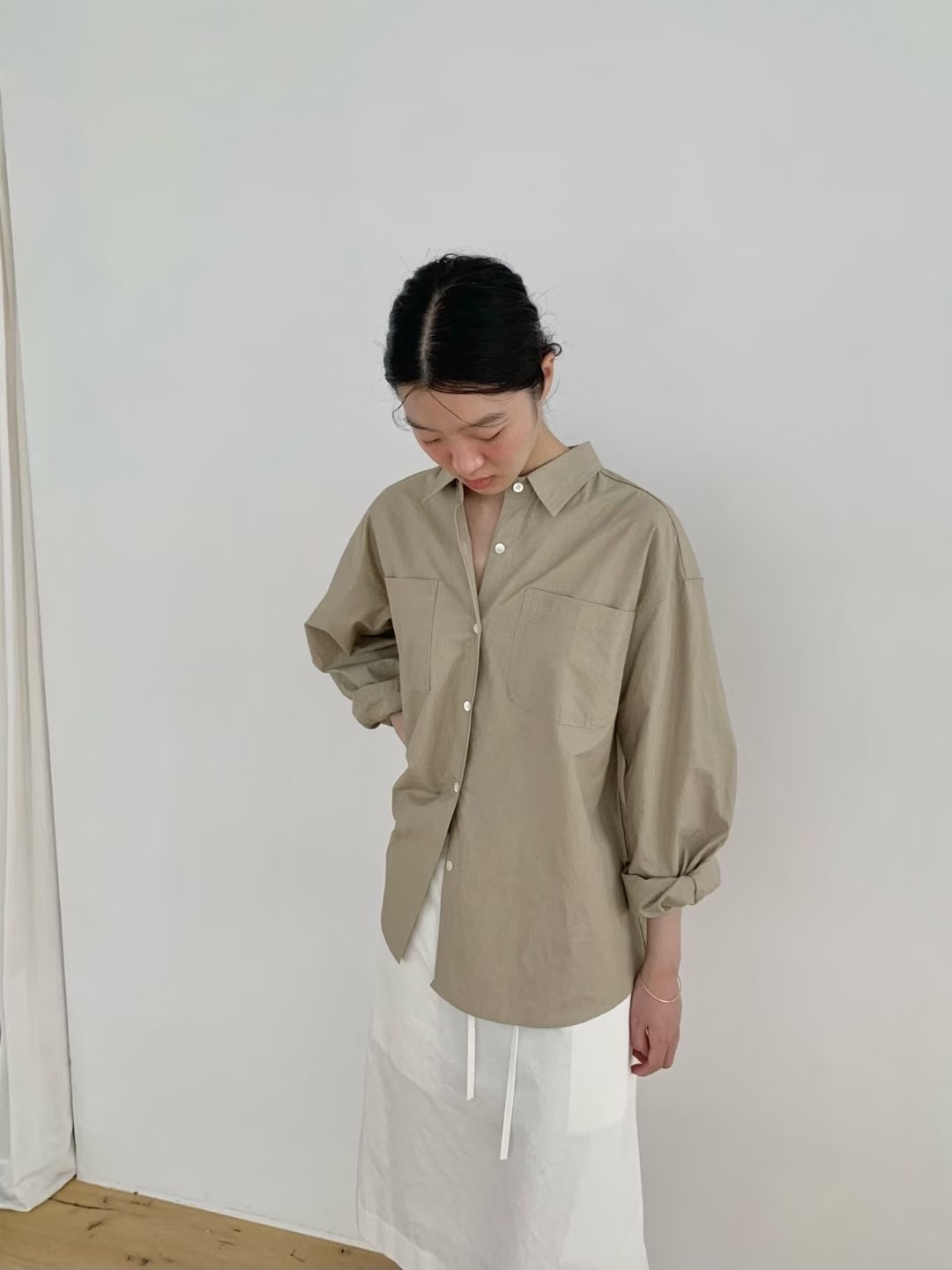 WEATHER韓國直郵㊣女士新品25秋冬時尚熱賣真品休閑襯衫蕾絲衫GOBSLMURI-ot襯衫/蕾絲衫圖色2