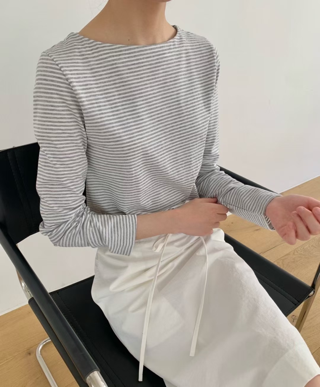 WEATHER東大門㊣代購女士新款熱賣時尚真品推薦25秋冬長袖T恤GOBSLMURI-ot長袖T恤圖色2