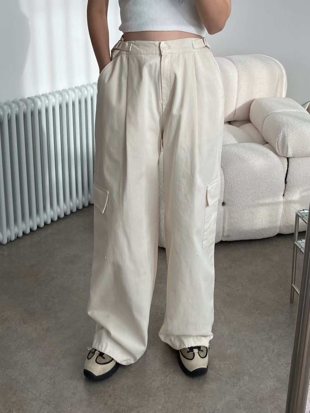 UNPLAN韓國代購㊣女裝新款職業25秋冬休閑熱賣人氣時尚休閑褲UNPLAN休閑褲圖色2