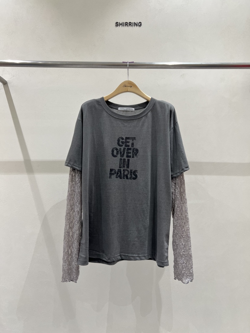 SHIRRING韓國代購㊣女裝新品時尚人氣休閑25秋冬熱賣真品T恤SHIRRINGT恤