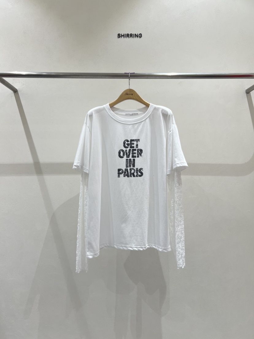 SHIRRING韓國代購㊣女裝新品時尚人氣休閑25秋冬熱賣真品T恤SHIRRINGT恤圖色3