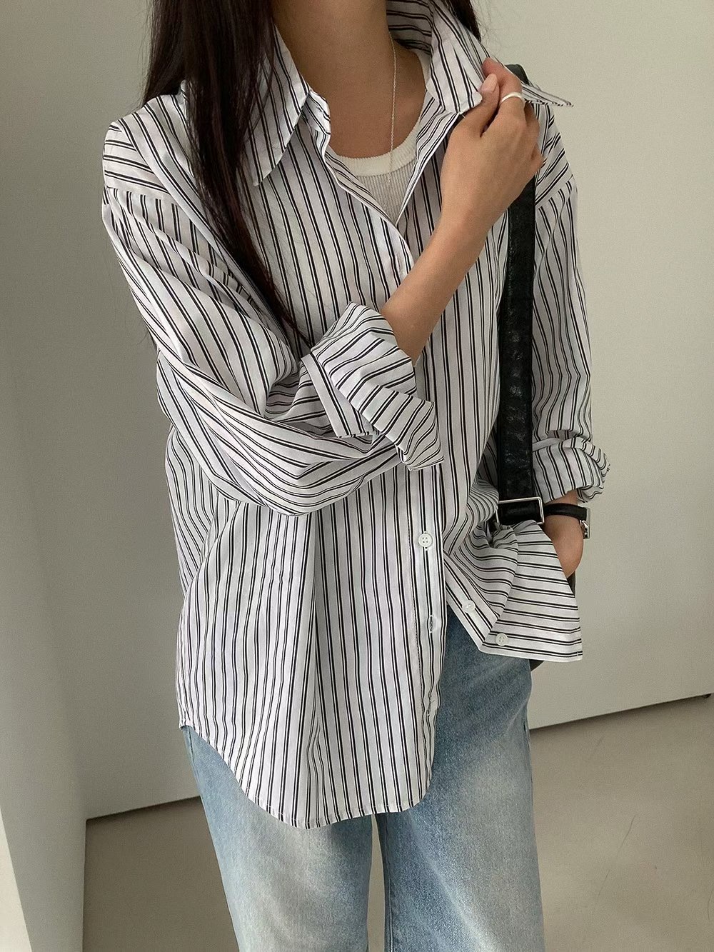 STITCH東大門㊣代購女士新款休閑職業推薦熱賣真品襯衫蕾絲衫BACCARAT-2件起襯衫/蕾絲衫圖色2