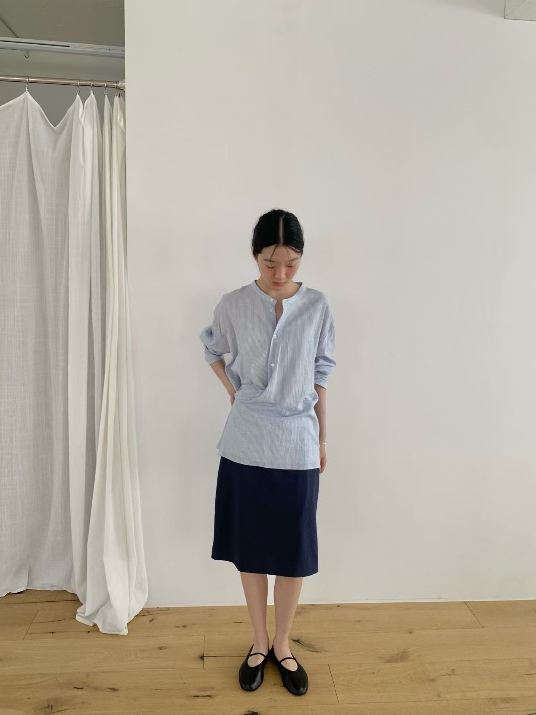 WEATHER東大門㊣直郵女士新品真品熱賣職業休閑人氣時尚長裙GOBSLMURI-ot長裙圖色2