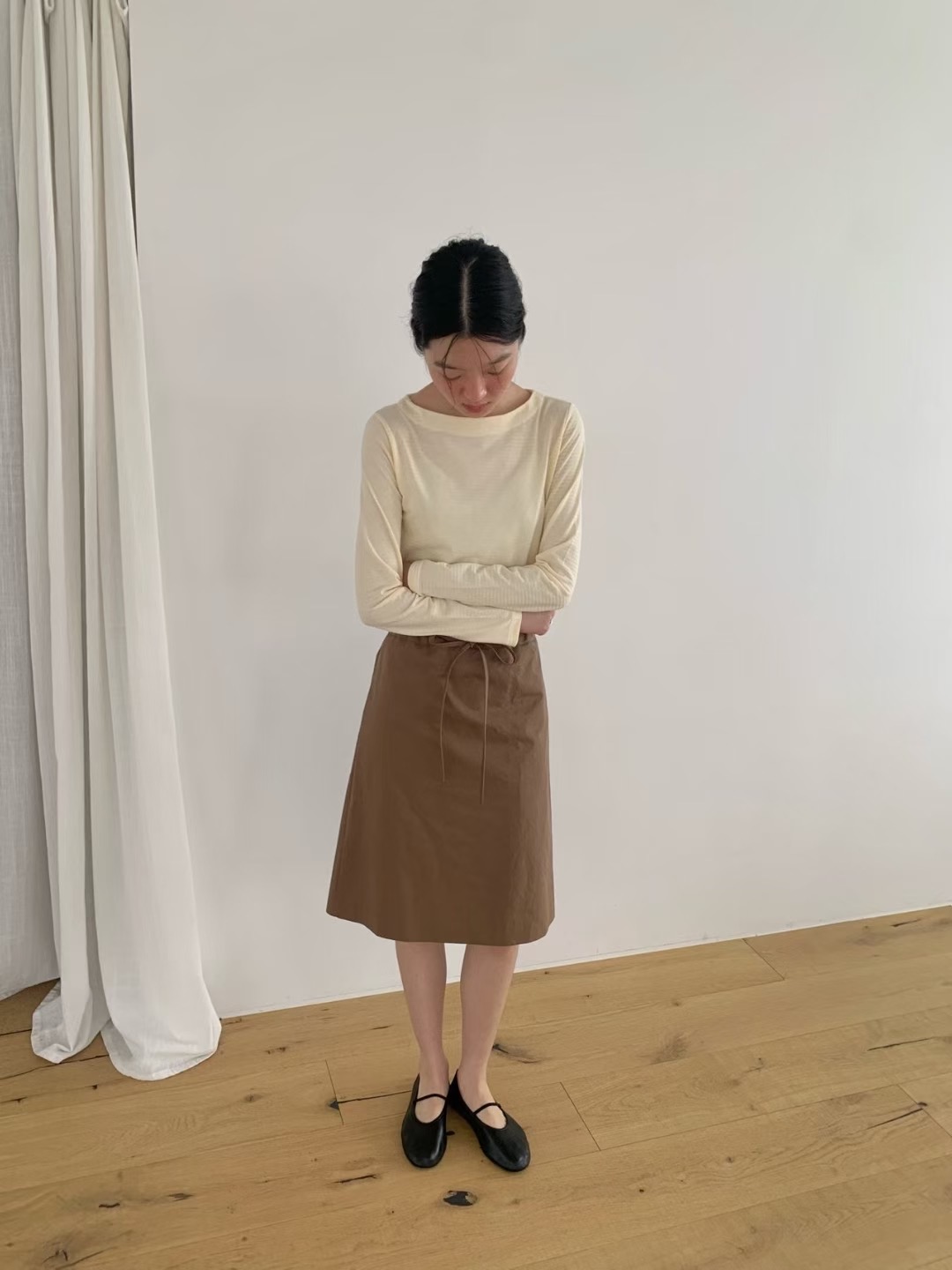 WEATHER韓國代購㊣女士新款熱賣真品時尚25秋冬休閑推薦長裙GOBSLMURI-ot長裙