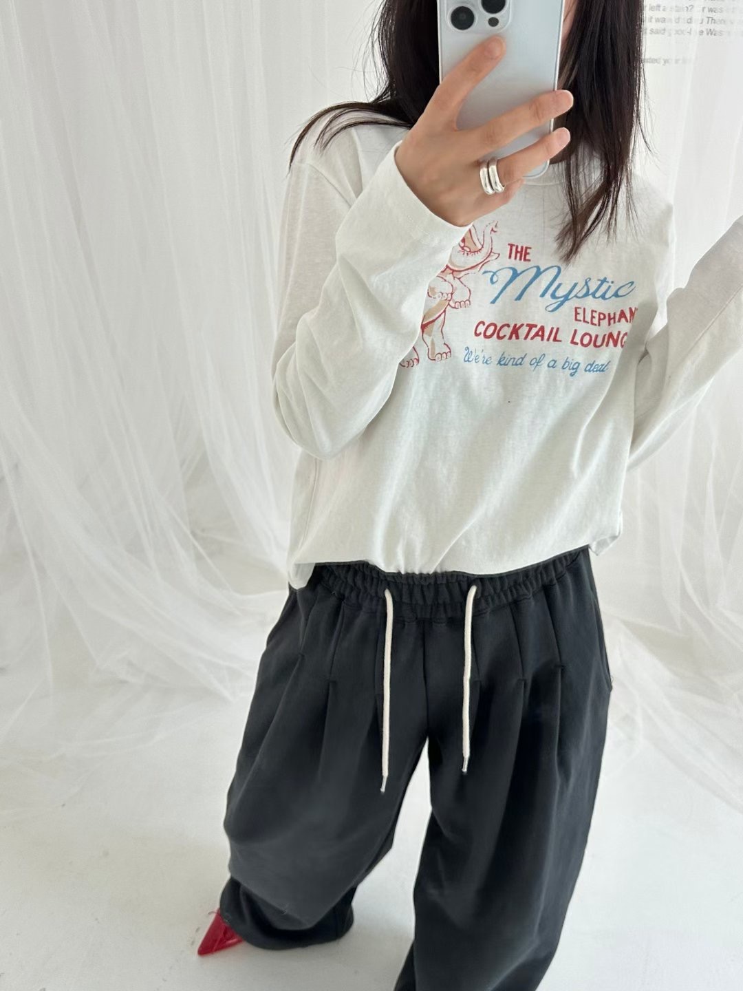 DRESS U韓國直郵㊣女士新款職業25秋冬真品推薦休閑長袖T恤DRESS U長袖T恤