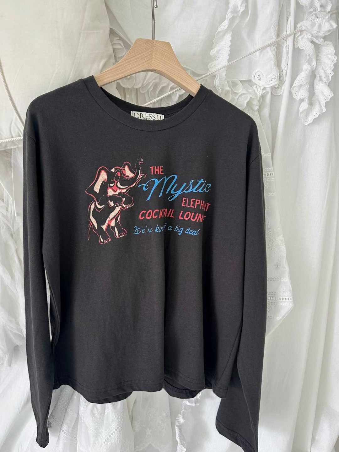 DRESS U韓國直郵㊣女士新款職業25秋冬真品推薦休閑長袖T恤DRESS U長袖T恤圖色2