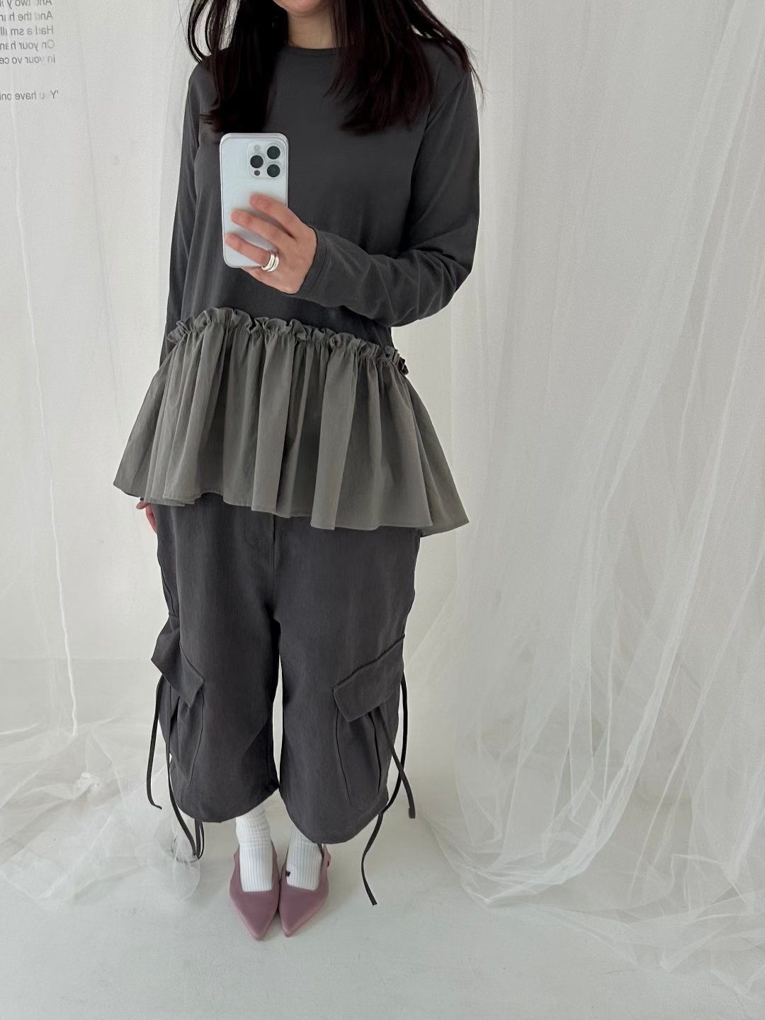 DRESS U東大門㊣代購女裝新品休閑人氣真品時尚推薦長袖T恤DRESS U長袖T恤圖色3