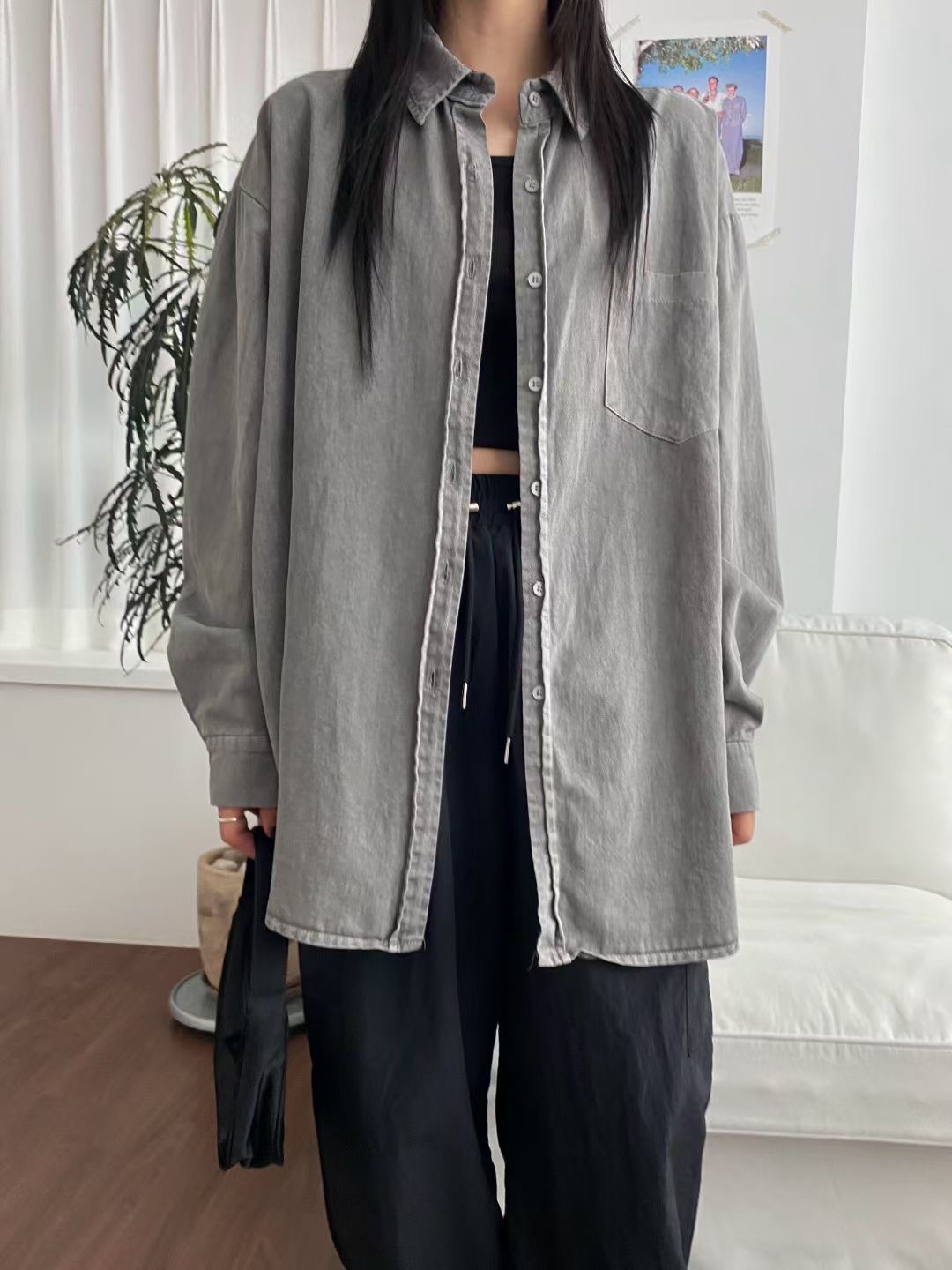UNPLAN東大門㊣實拍女士新款熱賣時尚職業真品休閑襯衫蕾絲衫UNPLAN襯衫/蕾絲衫圖色3