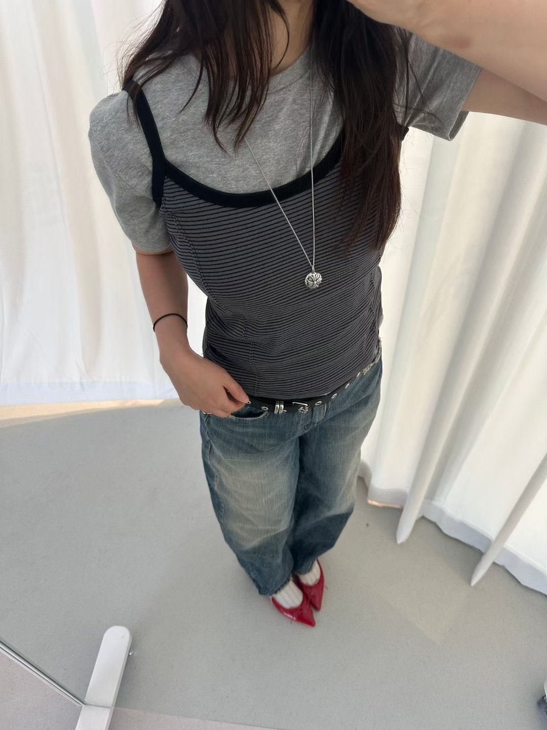 DRESS U韓國代購㊣女士新款職業25秋冬時尚熱賣休閑吊帶背心DRESS U吊帶/背心圖色2