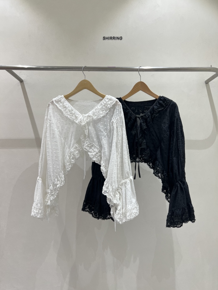 SHIRRING東大門㊣實拍女士新品真品推薦人氣25秋冬襯衫蕾絲衫SHIRRING襯衫/蕾絲衫