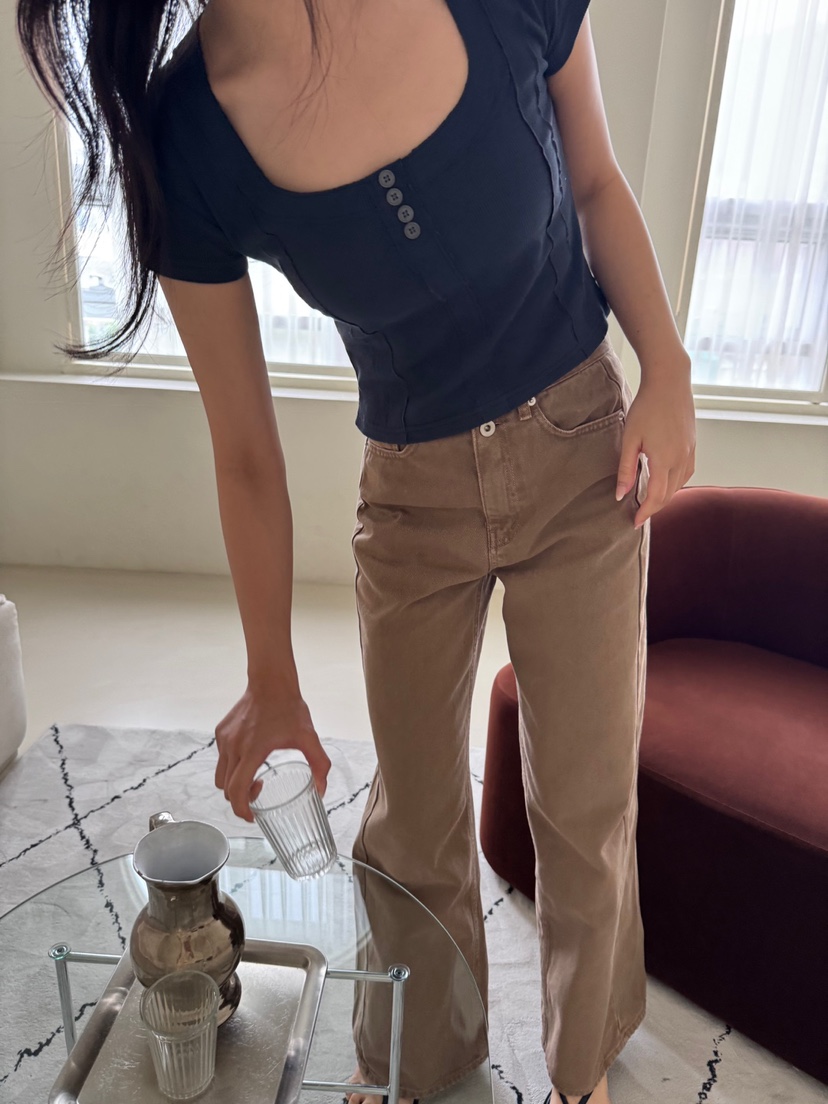 RIAH韓國代購㊣女裝新品人氣真品25秋冬職業推薦時尚休閑褲RIAH休閑褲