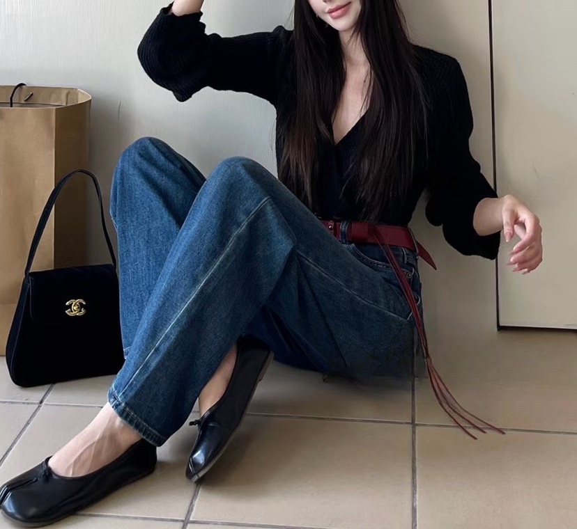 OLA東大門㊣實拍女士新品熱賣推薦人氣休閑真品牛仔褲不含腰帶mellor/OLA牛仔褲